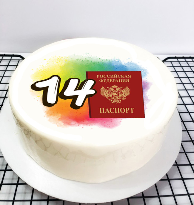 Муссовый торт «Паспорт»