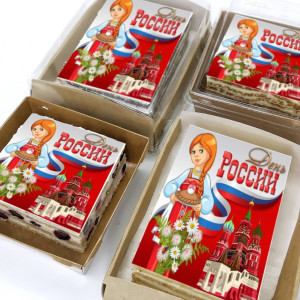 Торт-открытка "Русская красавица"