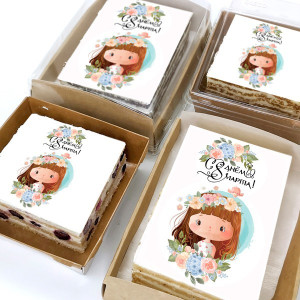 Торт-открытка "Девочка"