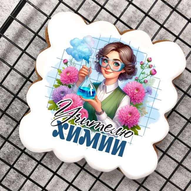 Набор имбирных пряников "Учителю химии" (женщине) 