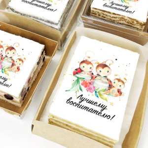 Торт-открытка "Лучшему воспитателю"