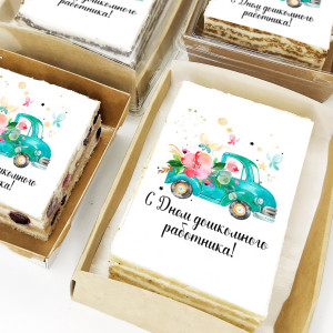 Торт-открытка "Машинка"