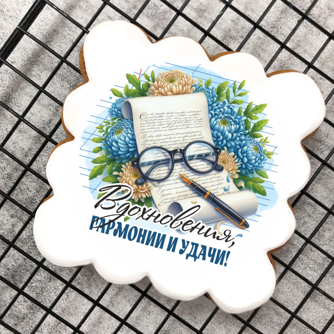 Набор имбирных пряников "Учителю русского языка" (мужчине)