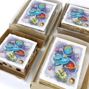 Торт-открытка "Космос"