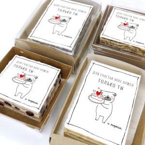 Торт-открытка "Для счастья"