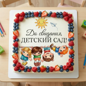 Торт-ассорти на Выпускной в детском саду "До свиданья, детский сад" 