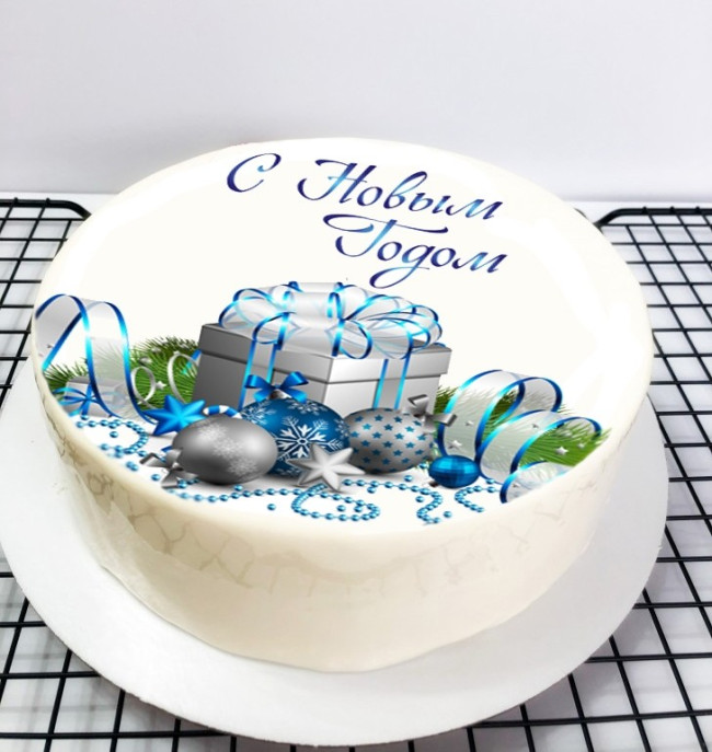 Муссовый торт «С Новым годом»