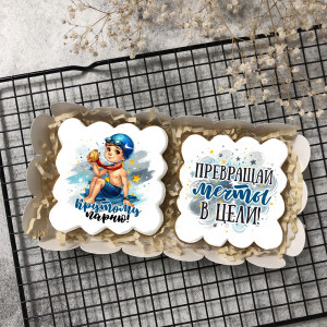 Набор имбирных пряников Крутому парню "Пловцу" 