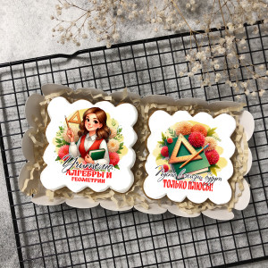 Набор имбирных пряников "Учителю алгебры и геометрии" (женщине) Набор имбирных пряников "Учителю алгебры и геометрии" (женщине)