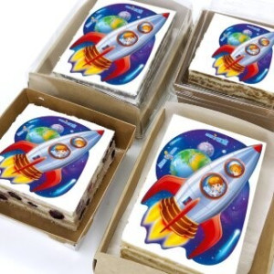 Торт-открытка "Ракета"