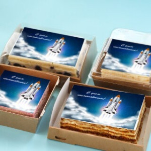 Торт-открытка "Шатл"