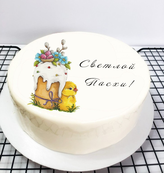 Муссовый торт «Светлой Пасхи!»