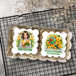 Набор имбирных пряников "Учителю биологии" (женщине)     