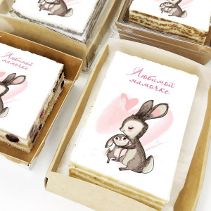 Торт-открытка "Любимой мамочке"