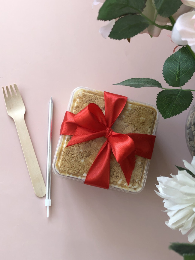 Бенто-торт в боксе Манго-Маракуйя