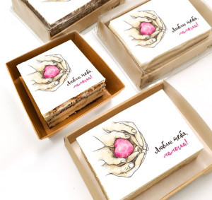 Торт-открытка "Люблю тебя, мамочка"