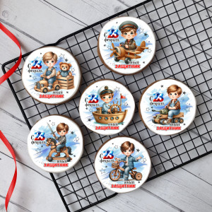 Имбирный пряник "С 23 февраля" (дети), 6 шт  