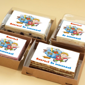 Торт-открытка "За знаниями"