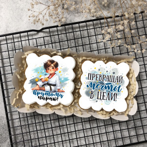 Набор имбирных пряников Крутому парню "Каратисту" 