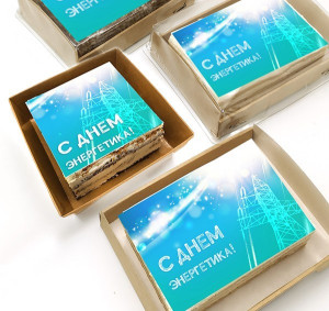 Торт-открытка "С Днем Энергетика"