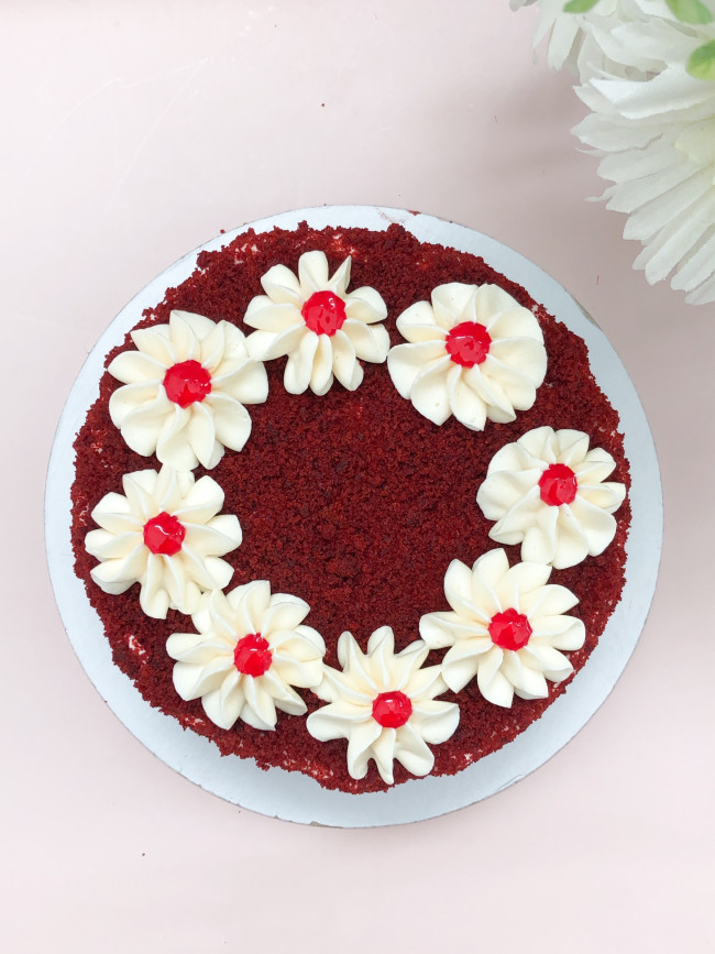 Торт  "Красный бархат с вишней", 1 кг