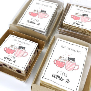 Торт-открытка "Тебе так повезло"