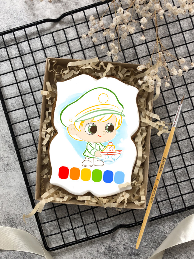 Пряник раскраска на 23 февраля (мальчик) Пряник раскраска на 23 февраля (мальчик)