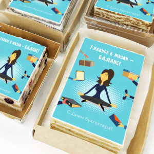 Торт-открытка "Баланс"