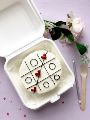 Бенто-торт Нолики/Сердечки