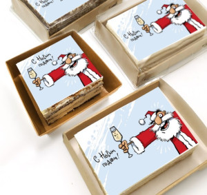 Торт-открытка "Бешенный дед мороз"