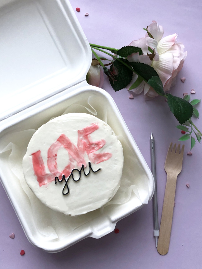 Бенто-торт Love you