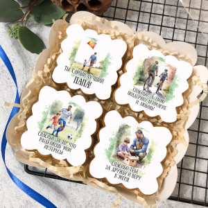 Набор имбирных пряников "Для самого лучшего папы", 4 шт  