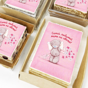 Торт-открытка "Самой любимой маме"