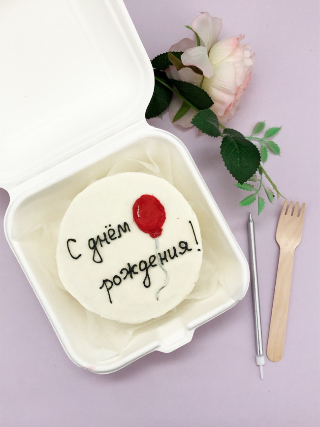 Бенто-торт С Днем рождения (воздушный шар)