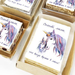 Торт-открытка "Спасибо, что веришь"