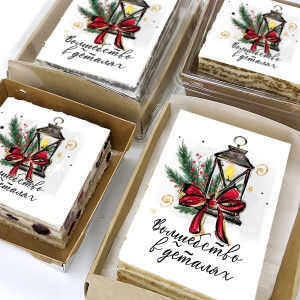 Торт-открытка "Волшебство в деталях"