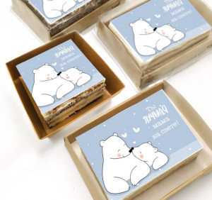 Торт-открытка "Ты лучшая мама"