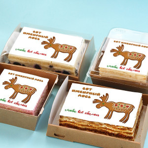 Торт-открытка "Вот имбирный..."