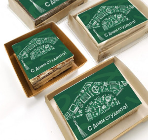 Торт-открытка "День студента"