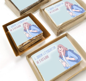 Торт-открытка "Татьянин день"