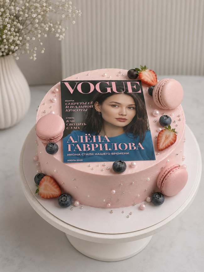 Торт "Героиня журнала VOGUE" 