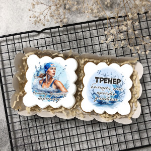 Набор имбирных пряников "Тренеру по плаванию (женщина)"   