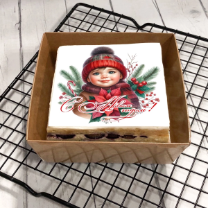 Торт-открытка "С Новым годом (малыш)"
