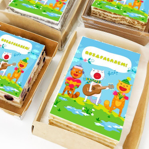 Торт-открытка "Поздравляем!"