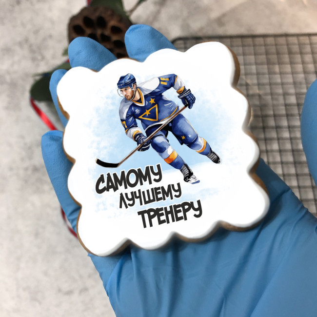 Набор имбирных пряников "Тренеру по хоккею" Набор имбирных пряников "Тренеру по хоккею"