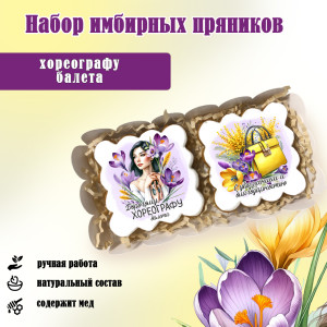 Набор имбирных пряников "Хореографу балета"   