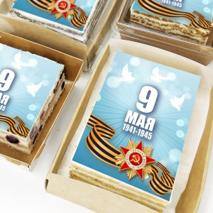 Торт-открытка "9 мая"