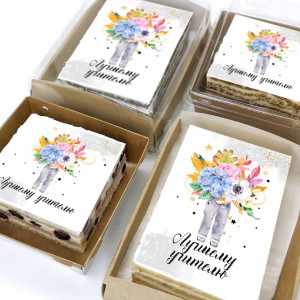 Торт-открытка "Лучшему учителю"