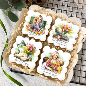 Набор имбирных пряников "Для учителя", 4 шт 