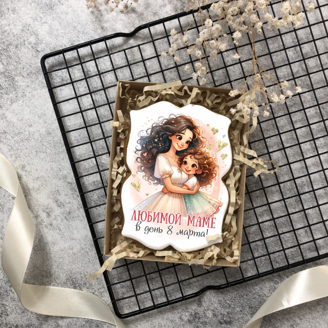 Имбирный пряник "Любимой маме от дочки"